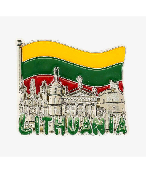 Magnetas Lithuania su vėliava ir Vilniaus simboliais
